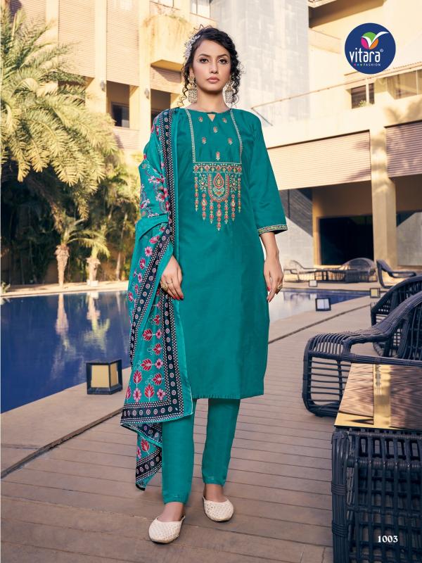 Vitara Royal Ford Designer Kurti With Bottom Dupatta Collection